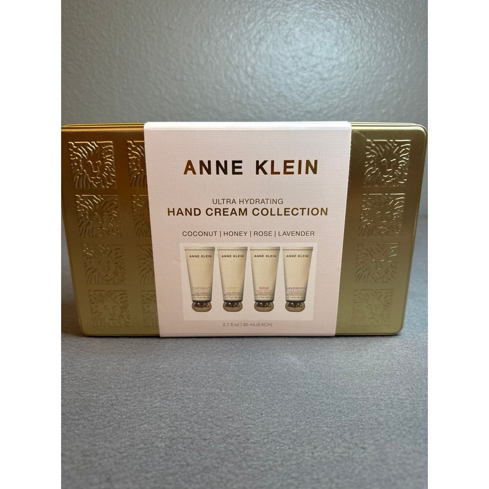 NEW Anne Klein Hand Cream Collection- 4 Scents - Luxury Gold Tin/costal grandma